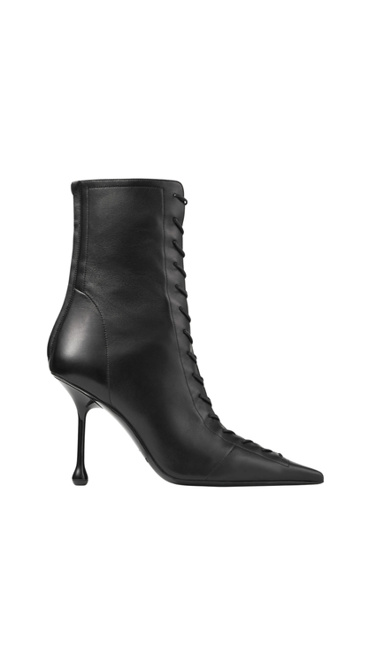 Scarlett Ankle Boot 95 in Black Nappa Leather Boots