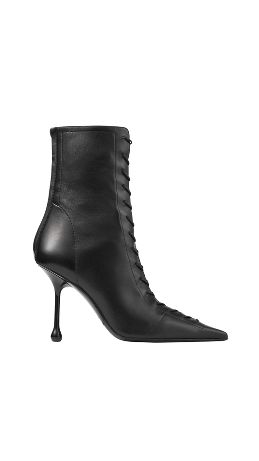 Scarlett Ankle Boot 95 in Black Nappa Leather Boots