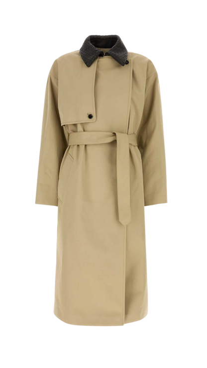 Cotton Trench Coat in Sahara
