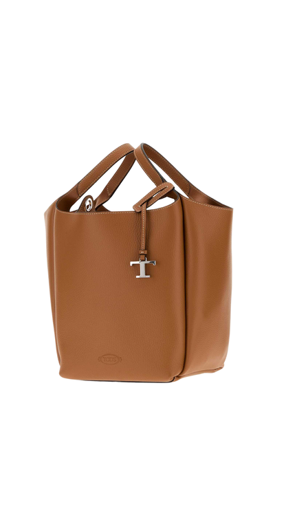Kenia Small Bucket Bag in Brown