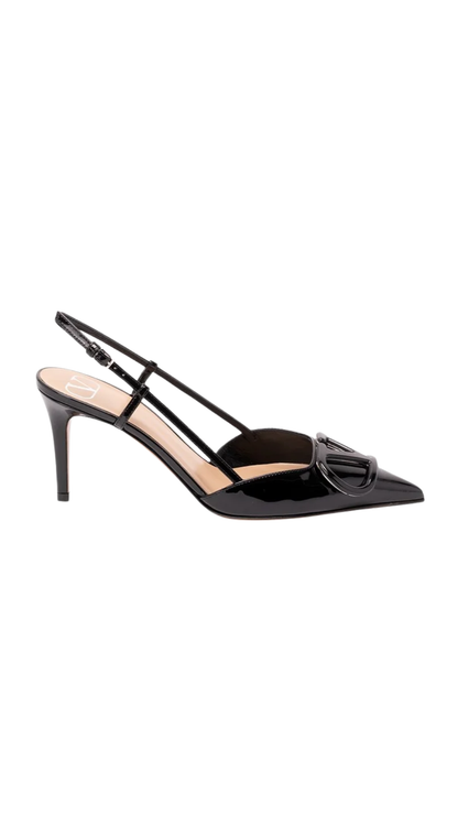 VLogo Signature Slingback in Black