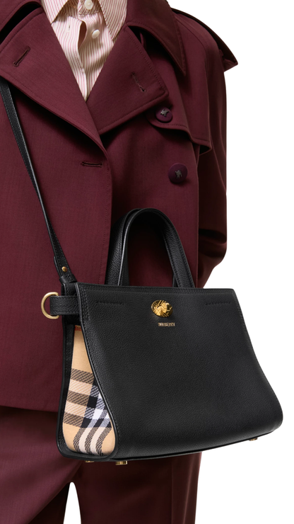 Mini Check Cotswolds Tote in Black