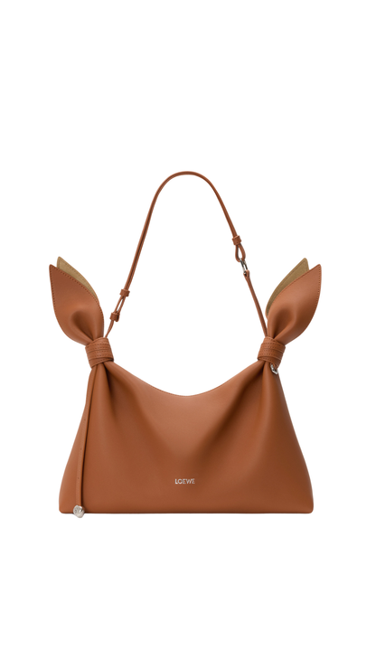 Medium Scarf Bag in Squirrel Smooth Calfskin