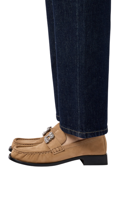 Viv' Rangers Loafers in Beige Suede