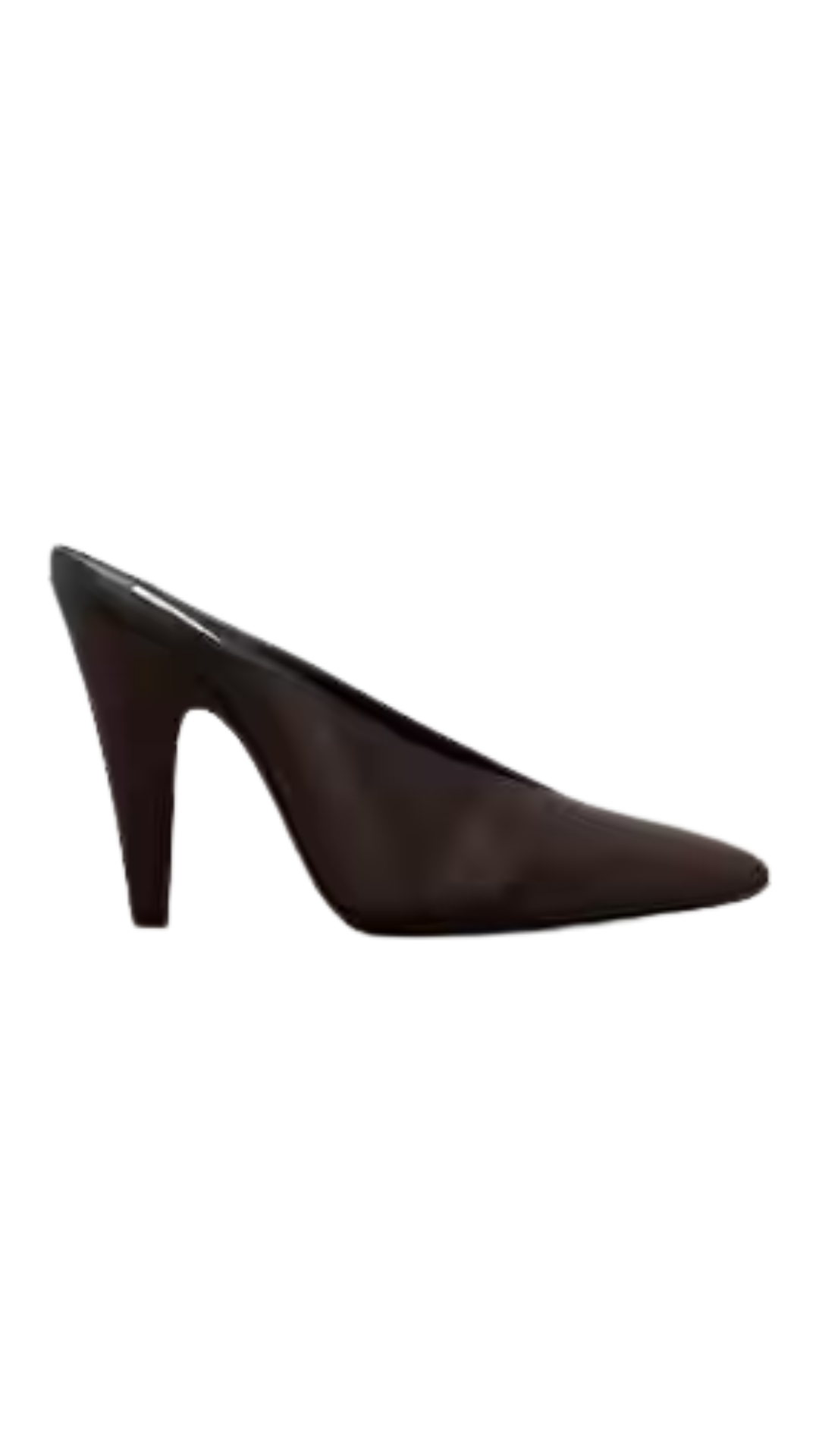 Cone Mules in Brown Satin