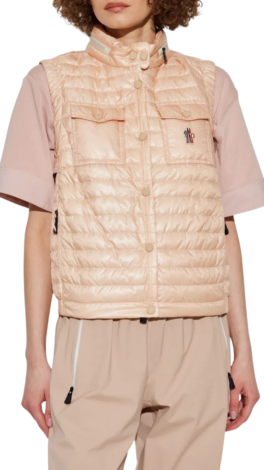 Gumiane Sleeveless Down Jacket in Pink