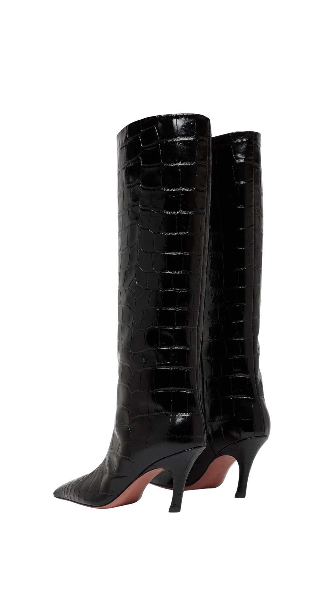 Mona Boot 80 Black Printed Croc