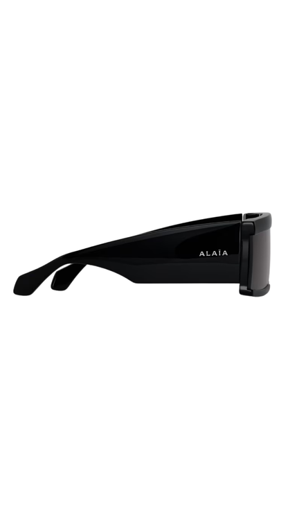 Rectangular Mask Sunglasses in Black