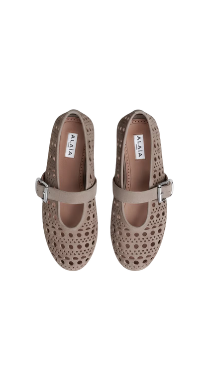 Ballet Flats Vienne in Mist Suede