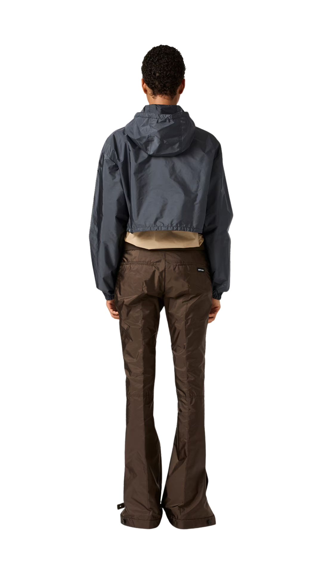 Technical Fabric Windbreaker in Hematite