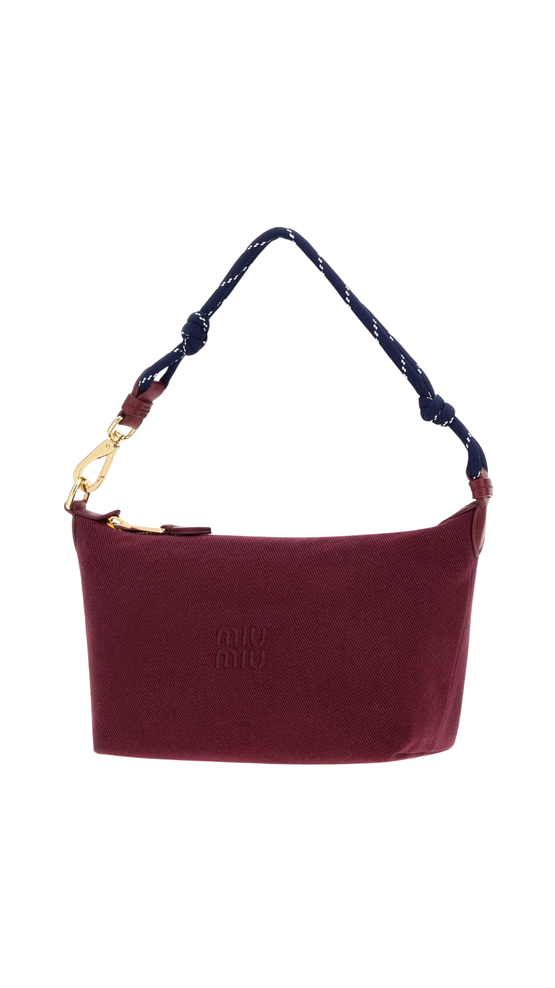 Gabardine Pouch in Amaranth/Indigo