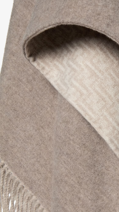 Poncho Dove gray FF Zucca Wool and Cashmere Poncho