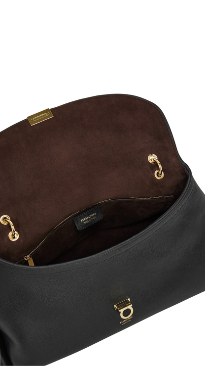 Ferragamo Sofia 2026 Shoulder Bag (L) in Black