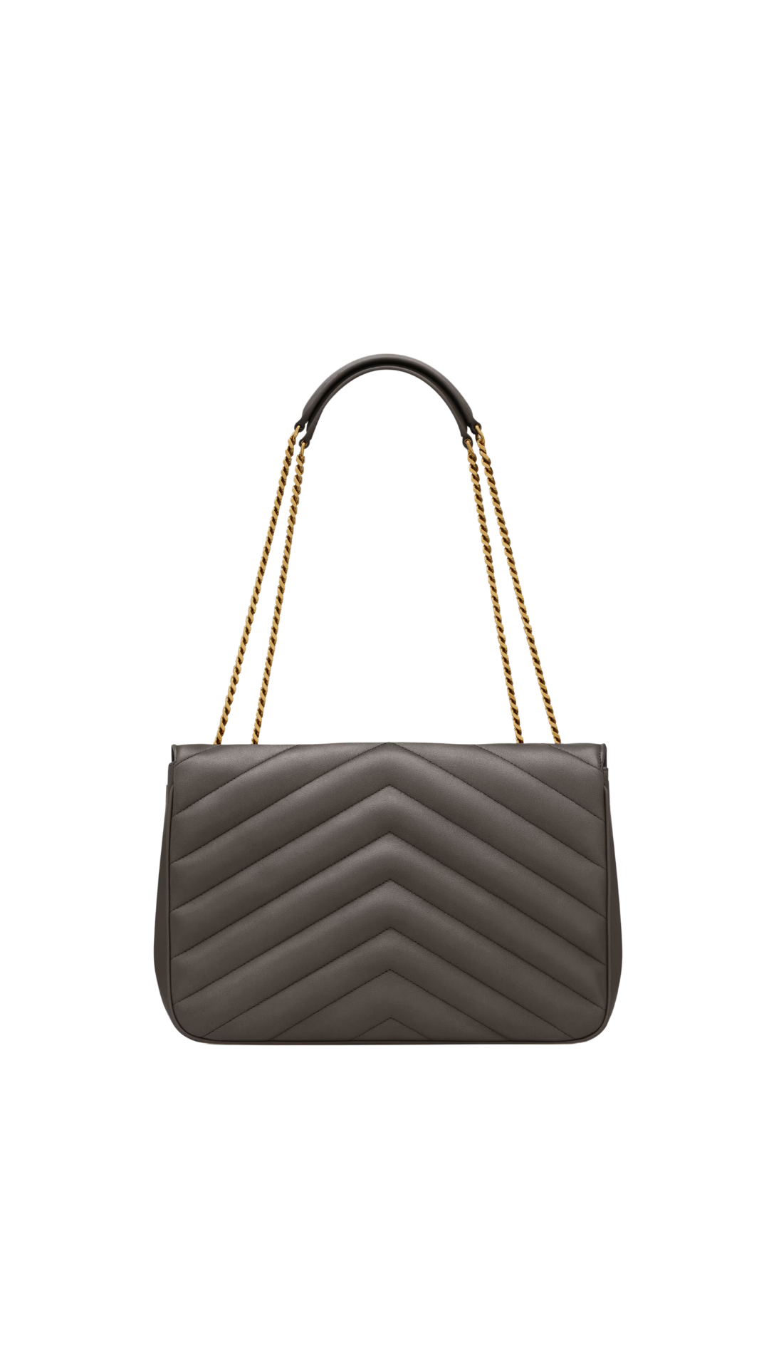 Loulou Large in Urban Grey Matelassé Lambskin