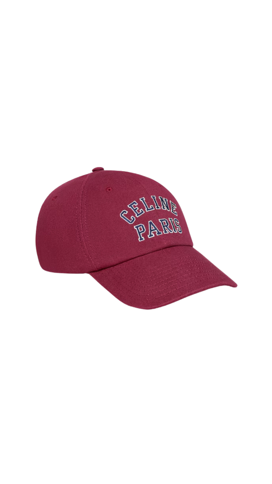 Gorra Celine Richelieu de sarga de algodón azul marino