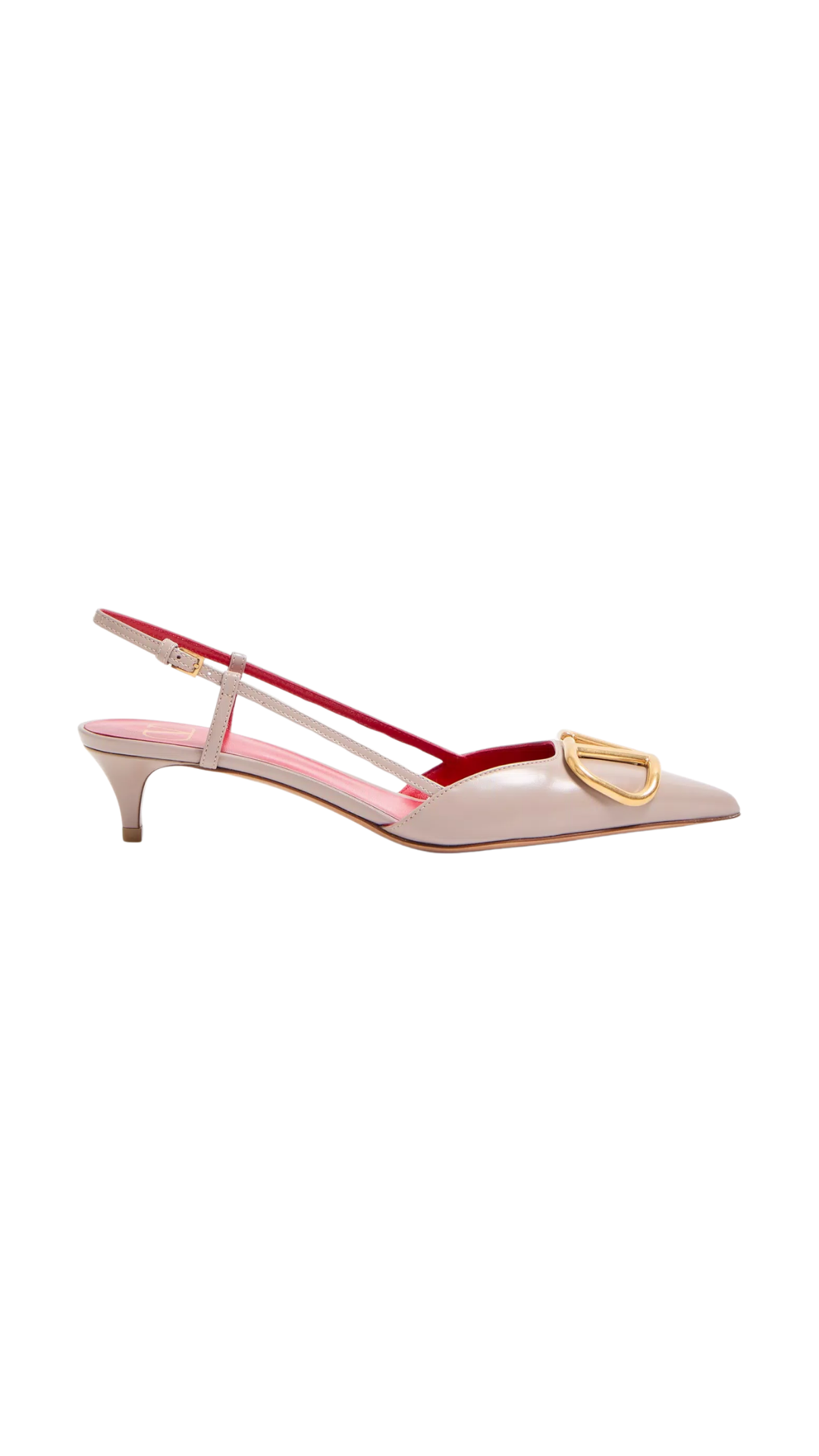 VLogo Signature Calfskin Slingback Pump 40mm in Poudre