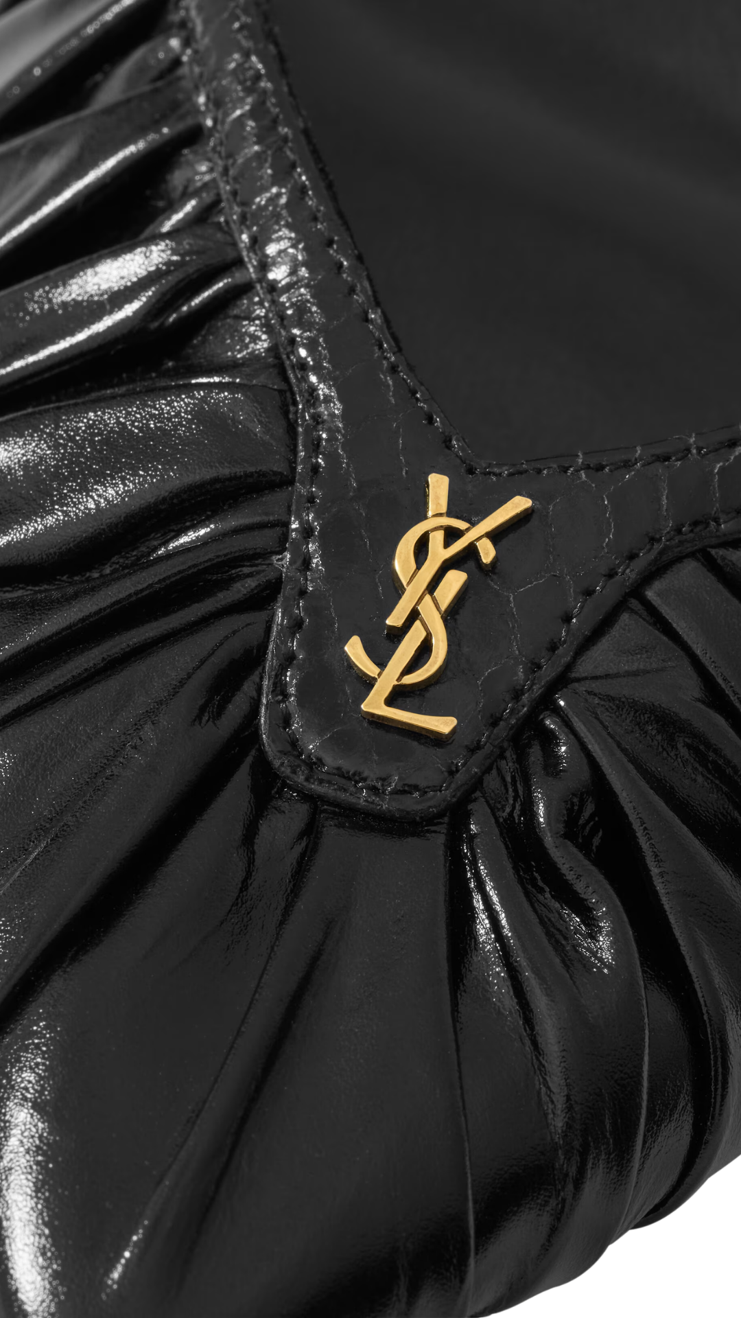 Folie Slingback Pumps in Black Smooth Leather and Faux-Python