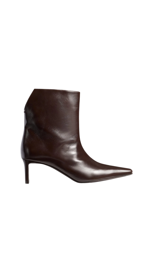 Ona Ankle Boot in Chocolate Glazed Leather