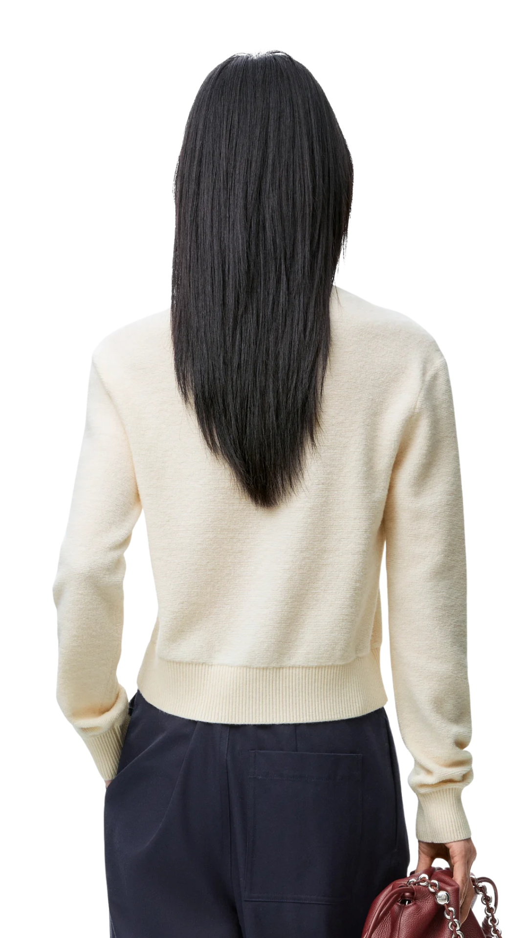 Sweater in Ecru Wool