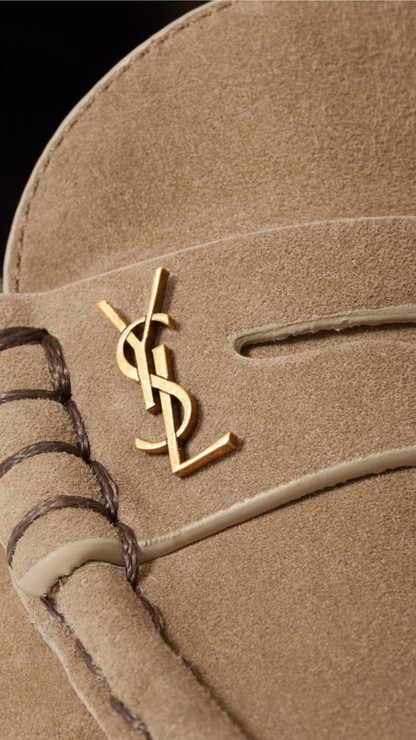 Le Loafer Supple in Nude Suede