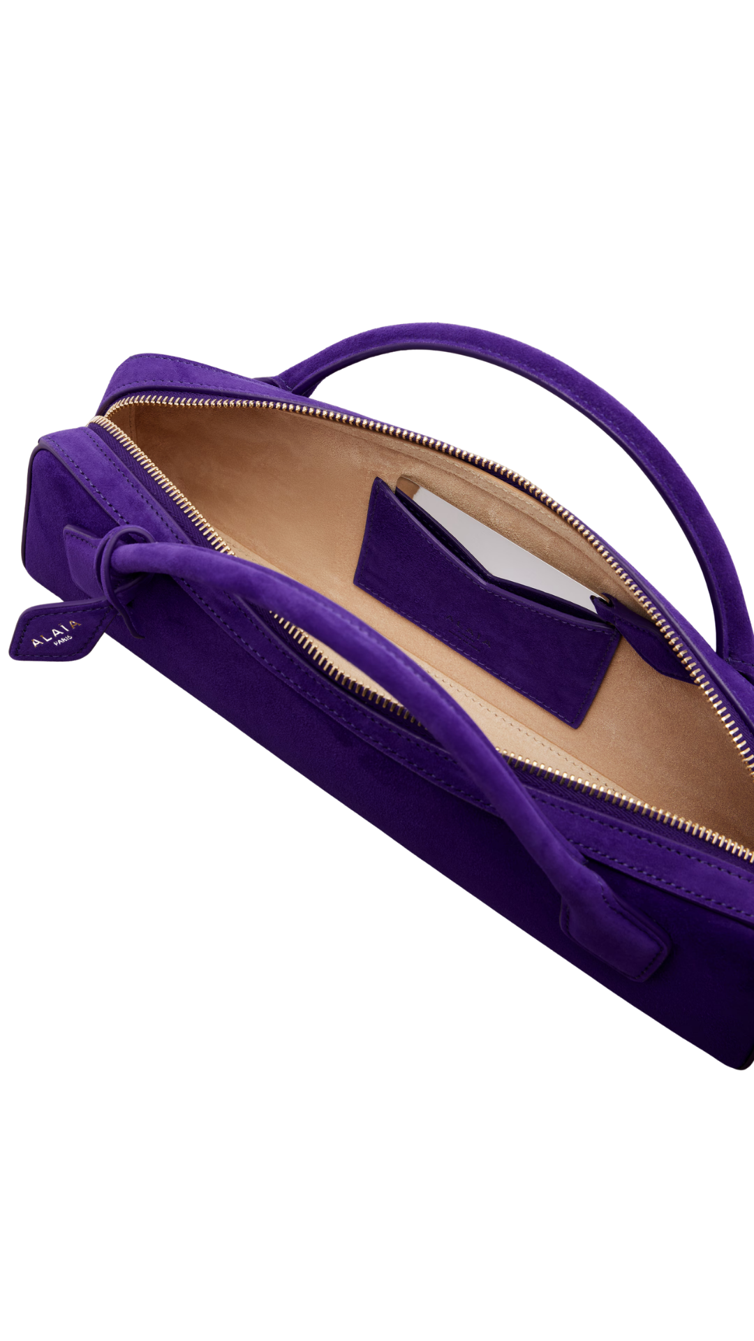 Le Teckel Suede Clutch in Purple