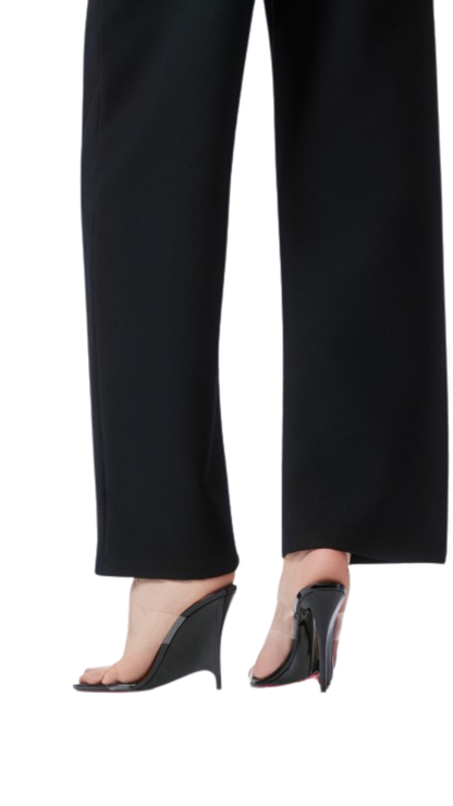 Solo Zee 100 mm Mules - TPU and patent leather - Black