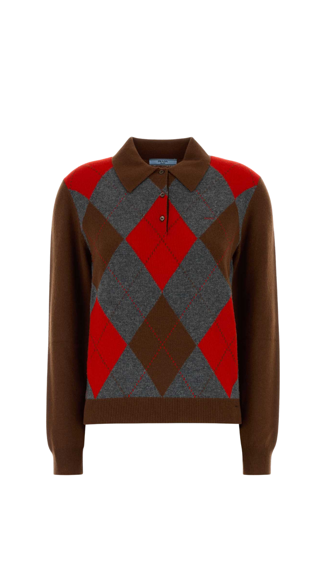 Polo Shirt Cashmere in Brown