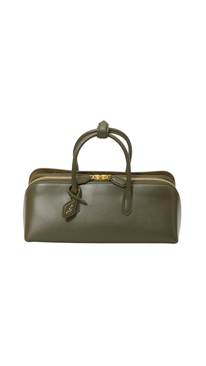 Delta Small Bag in Green Box Calfskin