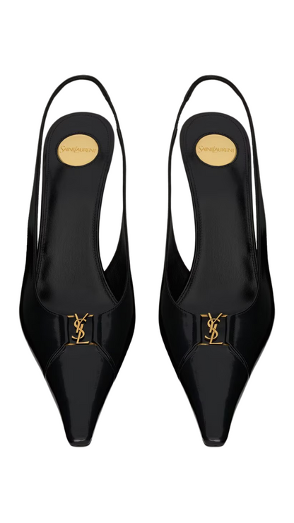 Babylone Breteuil Slingback Pumps in Black