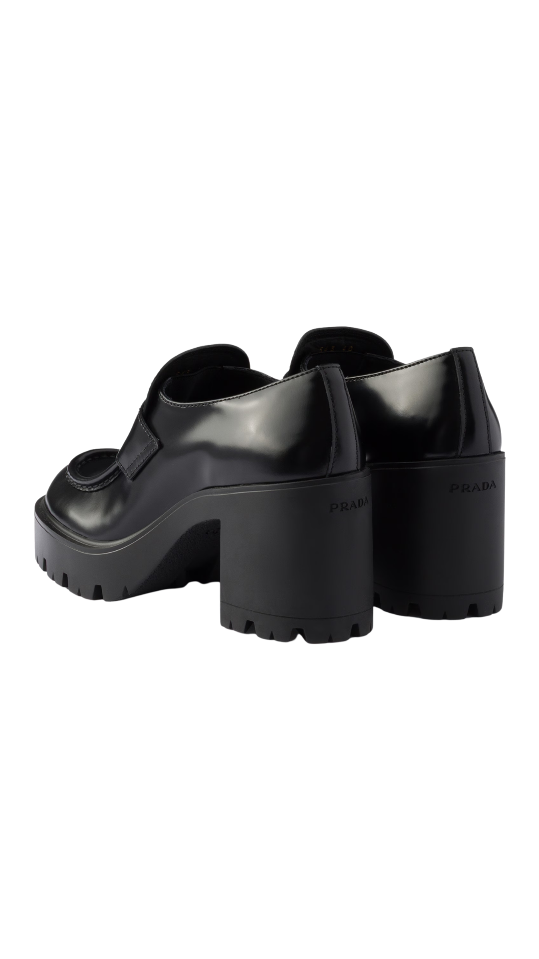 Brushed Leather Loafers in Black