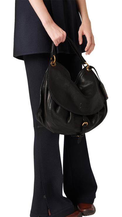 Rendez-Vous Leather Bag in Black