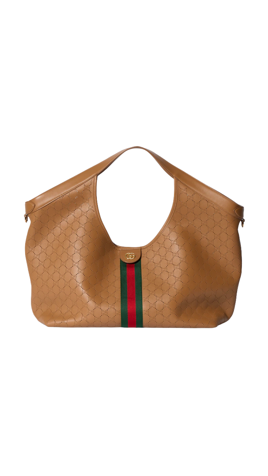 Gucci Giglio Large Tote Bag in Dark Beige GG Leather