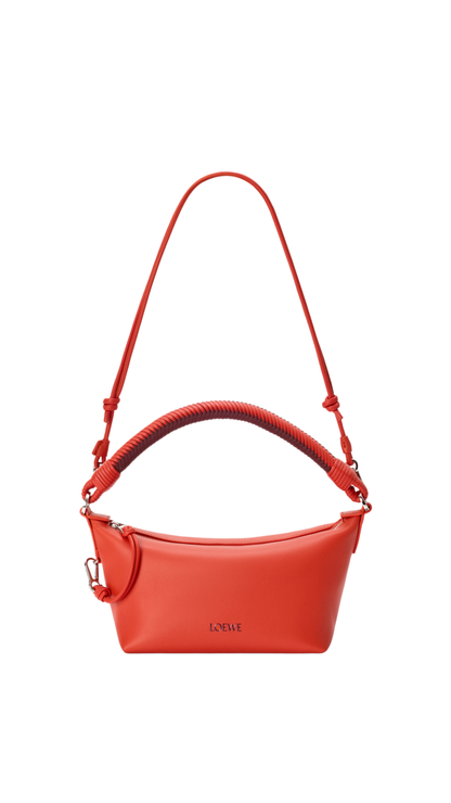 Cala Mini Bag in Mellow Nappa Lambskin in Sunrise Orange/Pink Copper Red