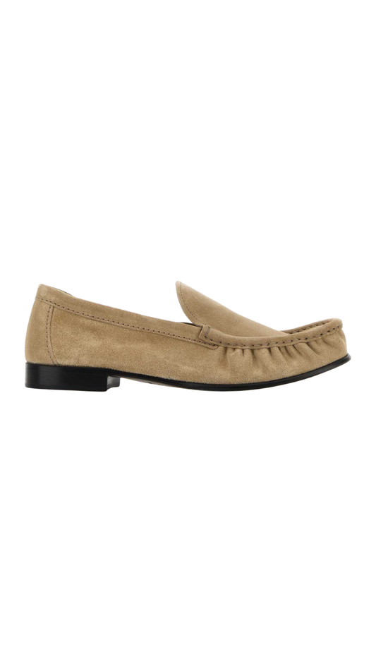 Suede Loafers in Desert Beige
