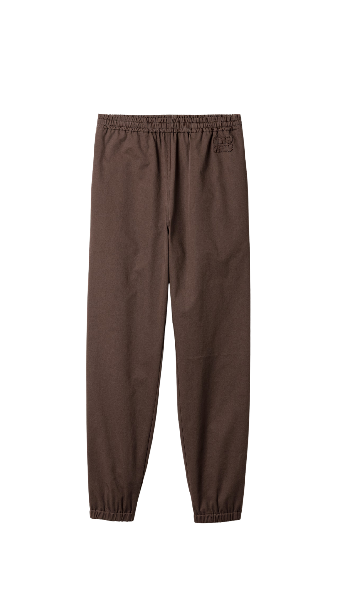 Washed Twill Joggers in Cocoa Brown/Khaki