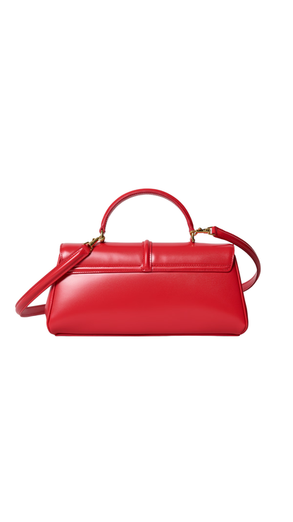 Le 16 Side-to-Side in Ultra Red Satinated Calfskin