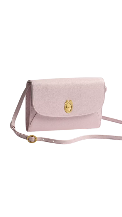 Dior Médaillon Envelope Pouch with Strap in Rose Tendre