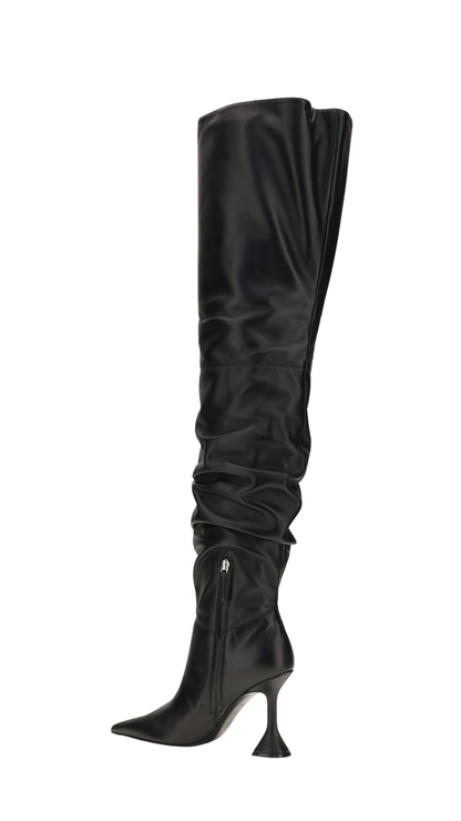 Olivia Thigh-high Boots in Black