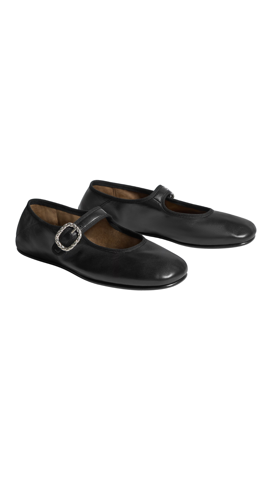 Veneziana Mary-Jane Ballerina in Black