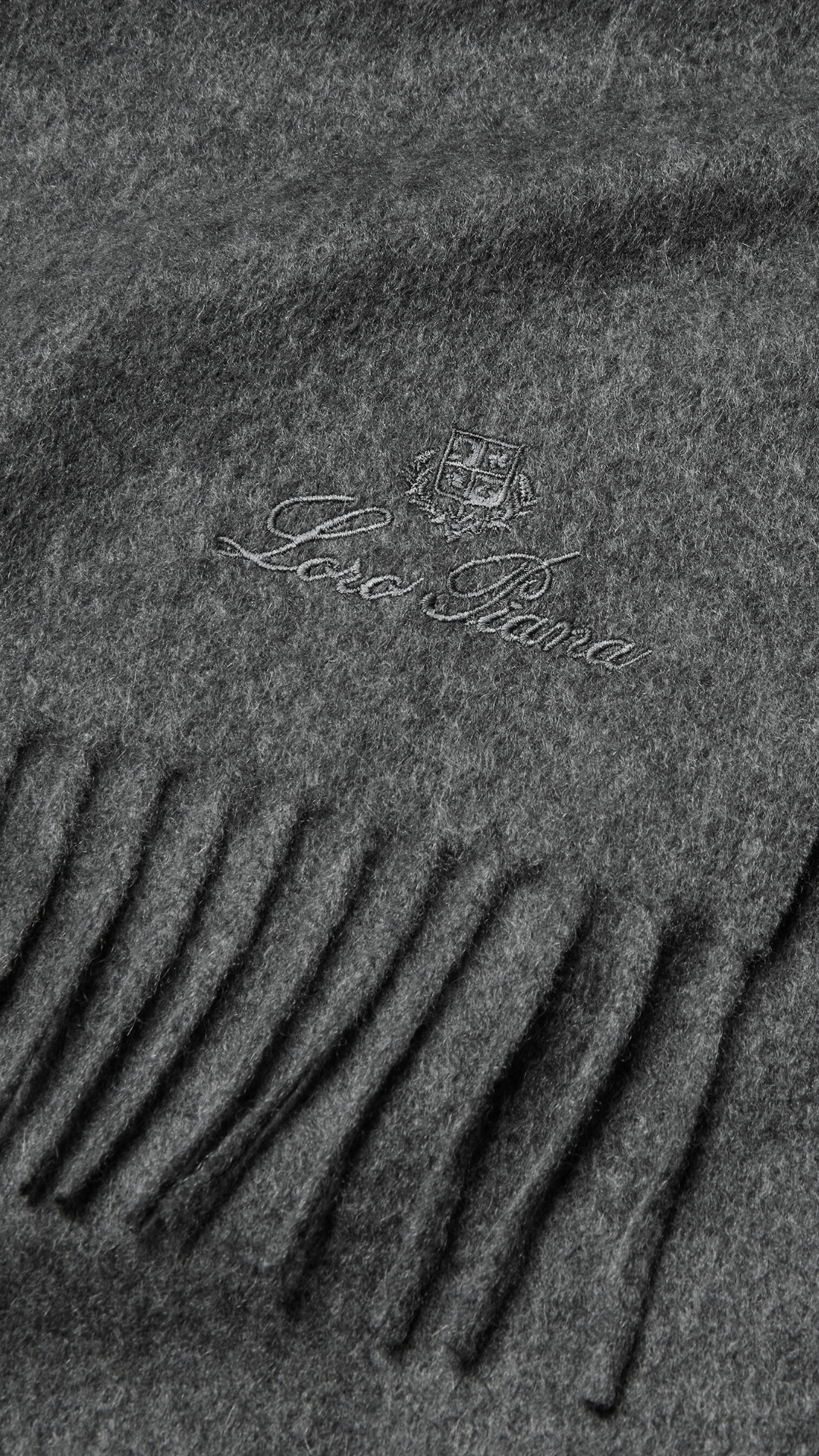 Grande Unita Scarf Cashmere in Grey Melange