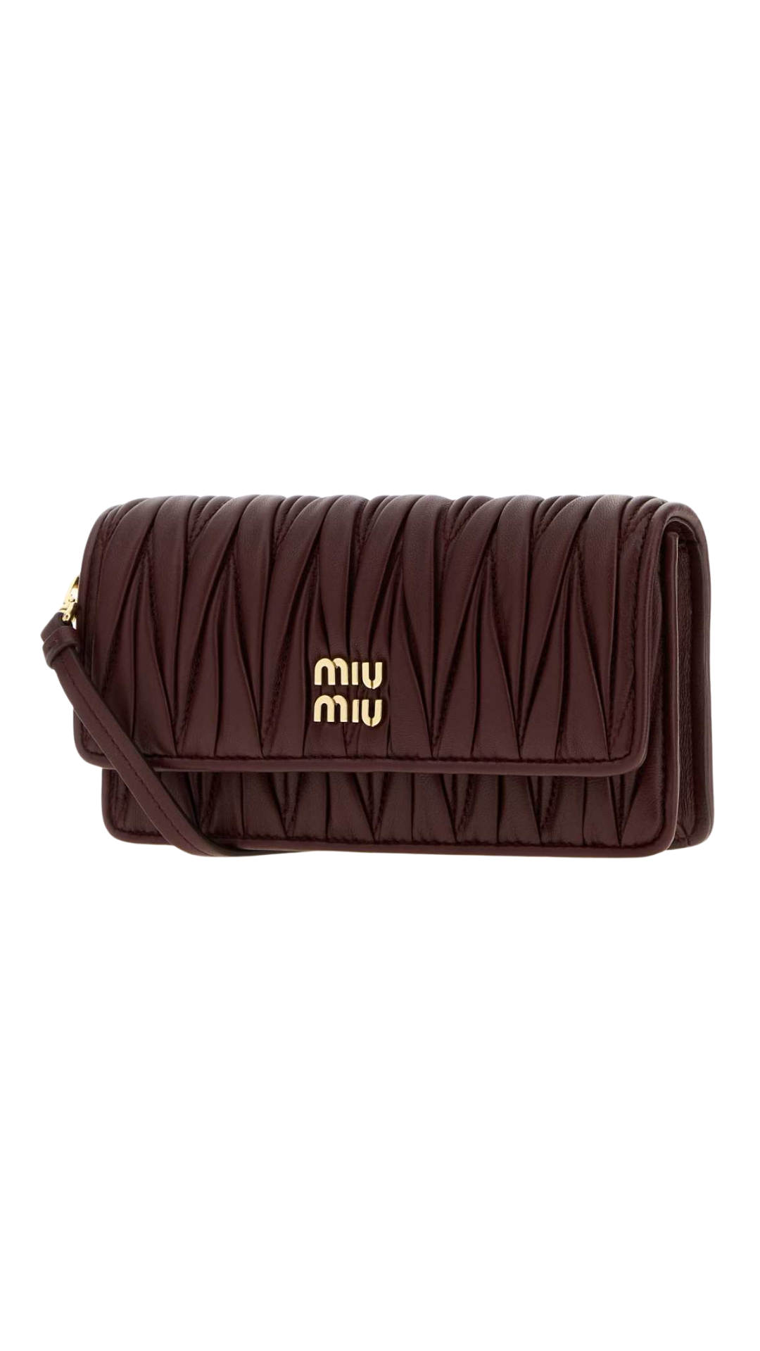 Matelassé Nappa Leather in Burgundy
