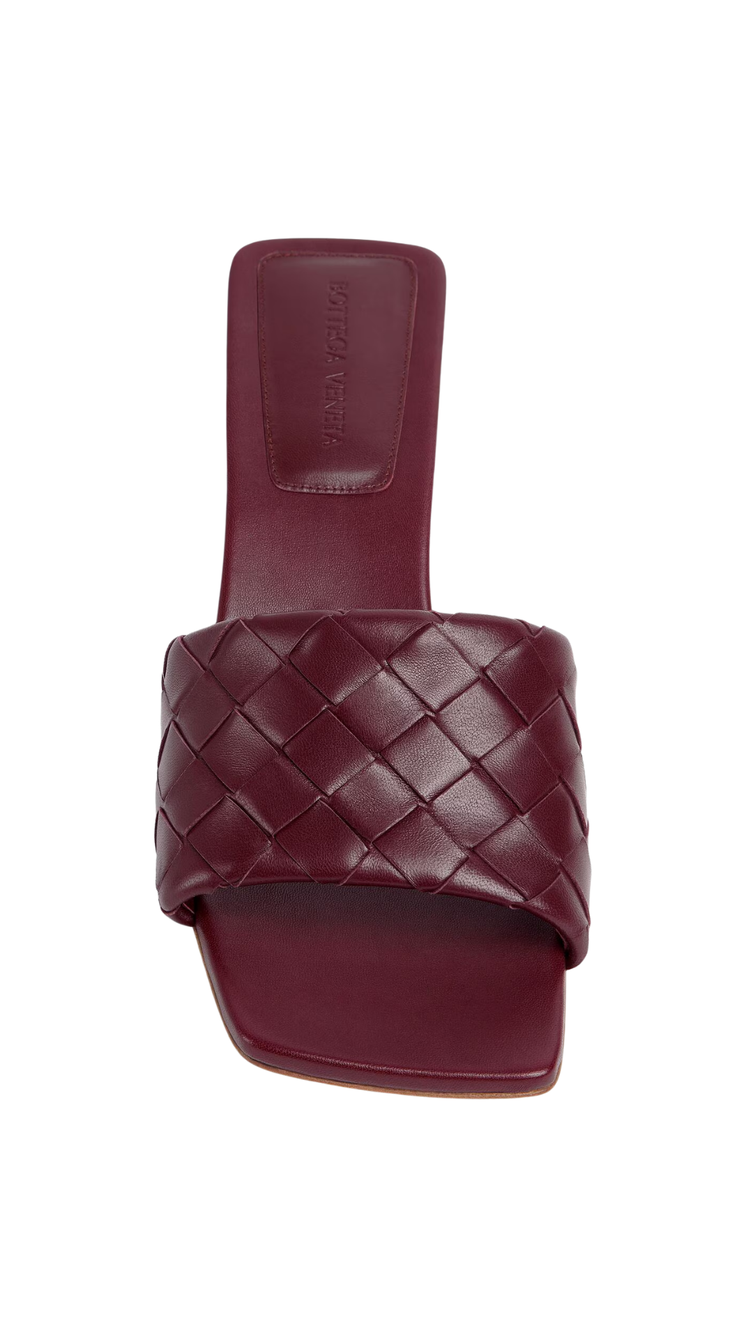 Parco Mule in Barolo Intrecciato Leather Kitten-Heel