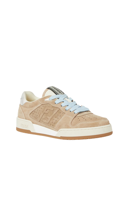 Match Sneakers in Ecru Suede Low-Tops