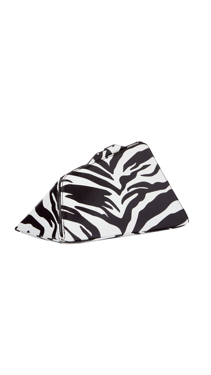 ''8.30 PM'' Black and White Oversized Clutch