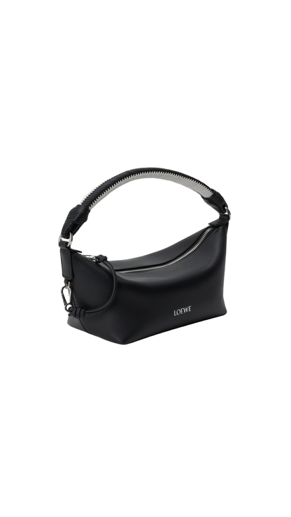 Cala Mini Bag in Mellow Nappa Lambskin in Black/Soft White