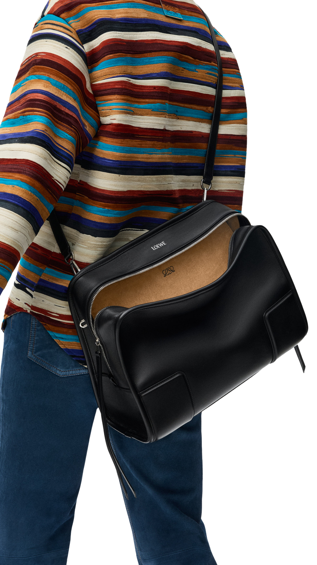 Large Amazona 180 Bag in Black Soft Calfskin