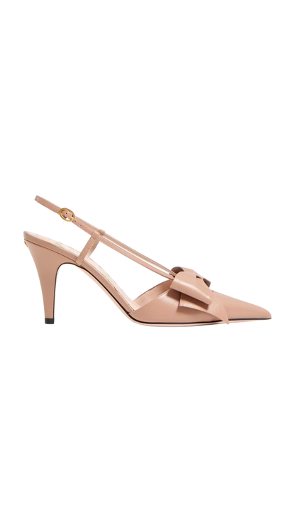 Bowow Slingback Pumps Leather in Rose Cannelle