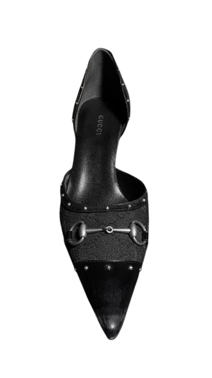 Women's Savoy Pump in Black GG Canvas