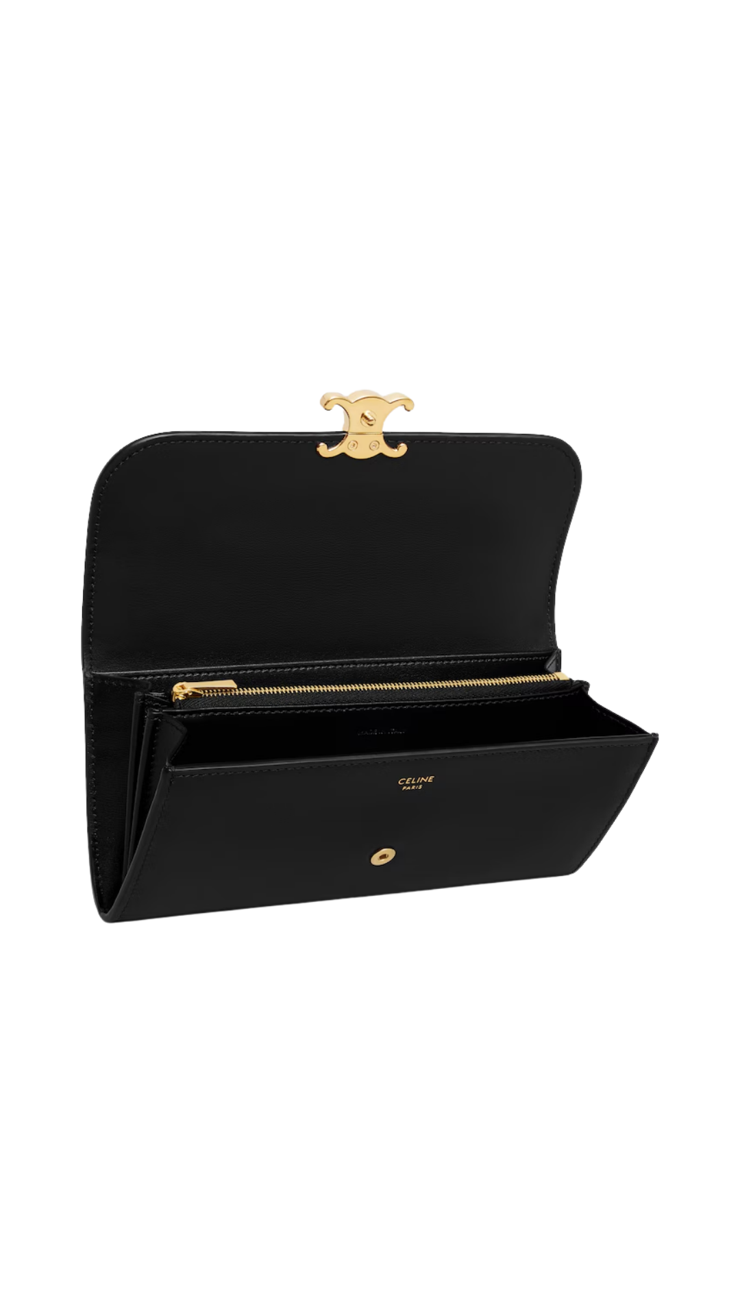 Large Wallet Triomphe in Black