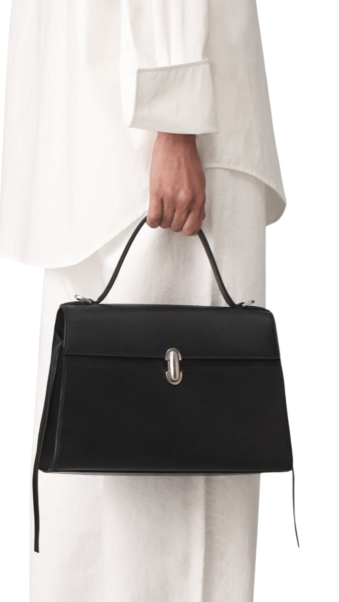 Soft Symmetry Bag In Black Calf
